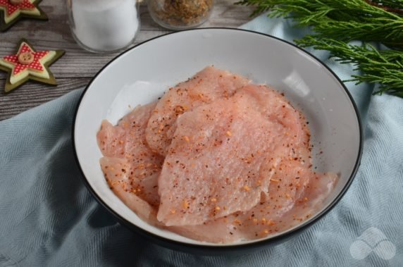 Chicken chops with cheese and sesame: photo of recipe preparation, step 1