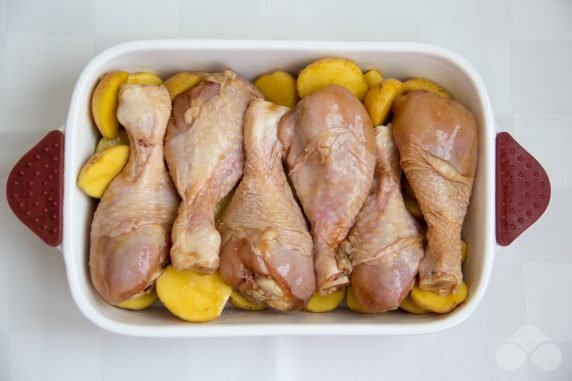 Roast chicken drumsticks: photo of recipe preparation, step 5