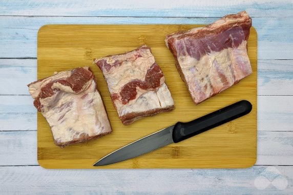 Pork ribs in the oven with soy sauce: photo of recipe preparation, step 1