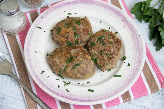 Quick minced pork cutlets