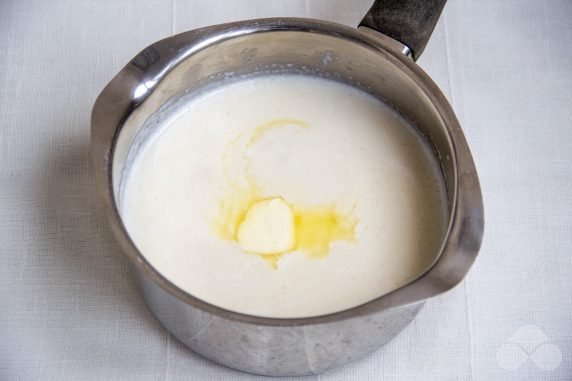 Semolina porridge with milk: photo of recipe preparation, step 4