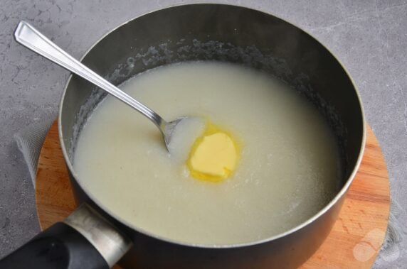 Semolina porridge on water: photo of recipe preparation, step 4