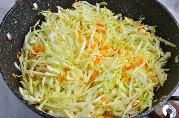 Cabbage stewed with chicken: photo of recipe preparation, step 5