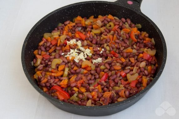 Vegetable stew with beans: photo of recipe preparation, step 6