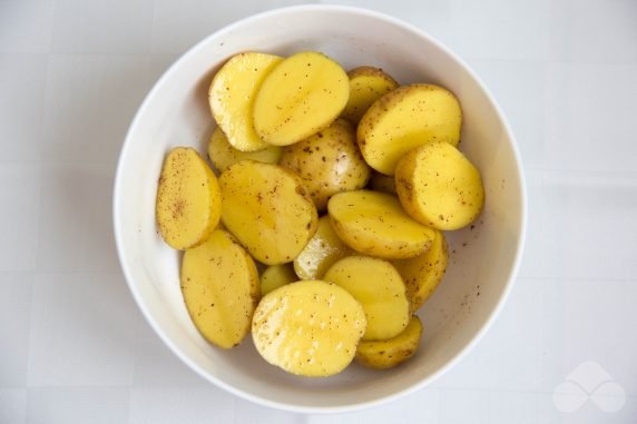 Quick potato recipe in a rustic way: photo of recipe preparation, step 2