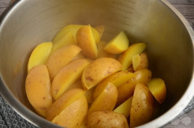 Rustic potatoes in the oven: photo of recipe preparation, step 4