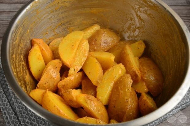 Rustic potatoes in the oven: photo of recipe preparation, step 5