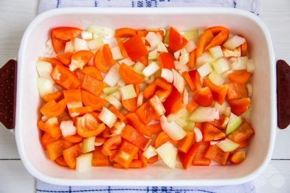 Pork ribs with rice in the oven: photo of recipe preparation, step 2