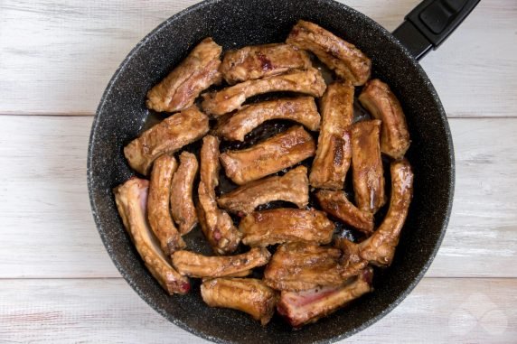 Pork ribs in honey: photo of recipe preparation, step 4