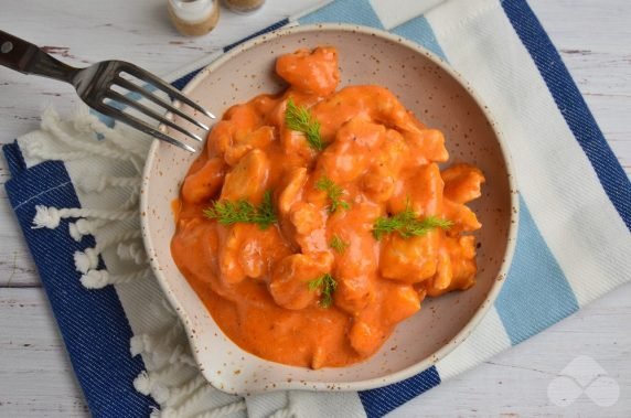 Chicken goulash: photo of recipe preparation, step 6