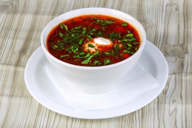 Borscht with bacon