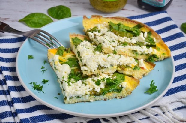 Omelet with spinach and feta – a simple and delicious recipe with photos (step by step)