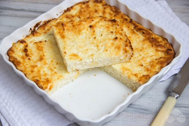 Cottage cheese casserole with rice