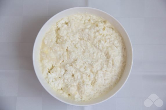 Cottage cheese casserole with rice: photo of recipe preparation, step 3