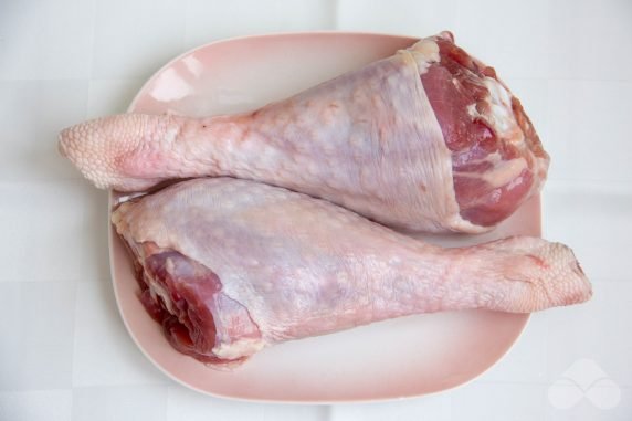 Roast turkey drumstick: photo of recipe preparation, step 1