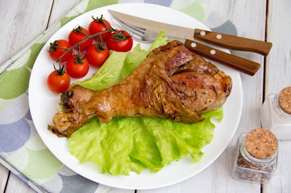 Roast turkey drumstick: photo of recipe preparation, step 7