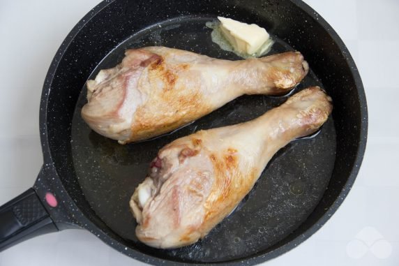 Roast turkey drumstick: photo of recipe preparation, step 3