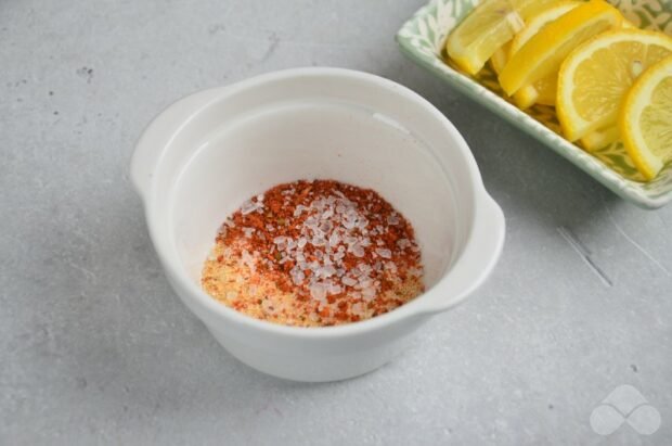 Pollock fillet in the oven: photo of recipe preparation, step 2