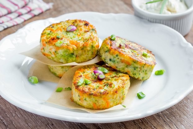 Vegetable pancakes in the oven