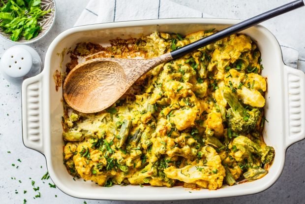 Cauliflower and broccoli casserole 