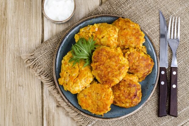 Pumpkin and zucchini pancakes