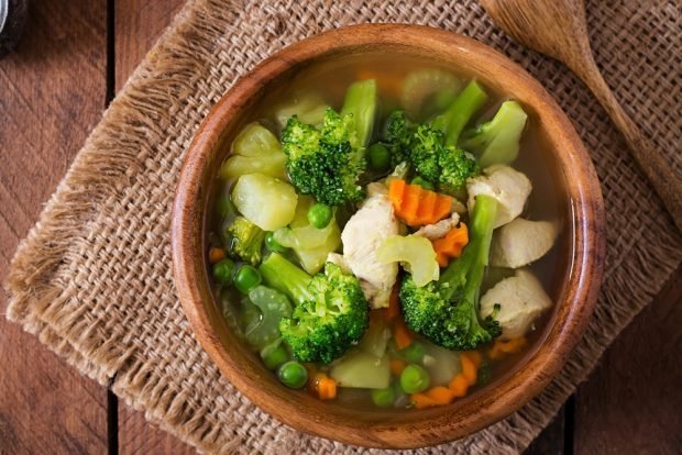 Chicken and broccoli soup 