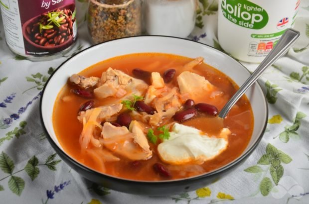 Borscht on chicken with beans – a simple and delicious recipe with photos (step-by-step)