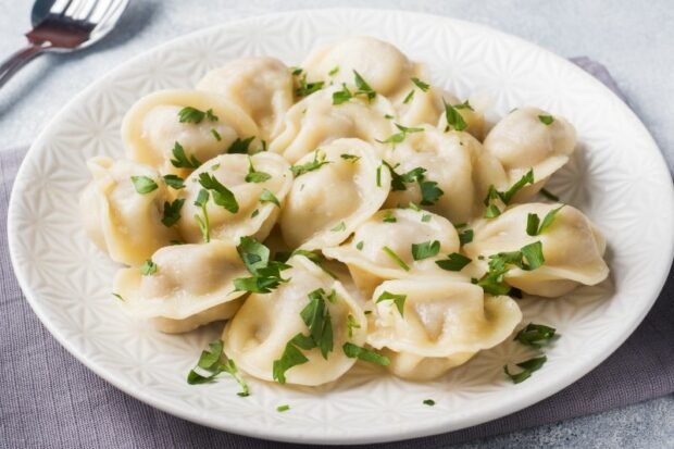 Pork dumplings with milk