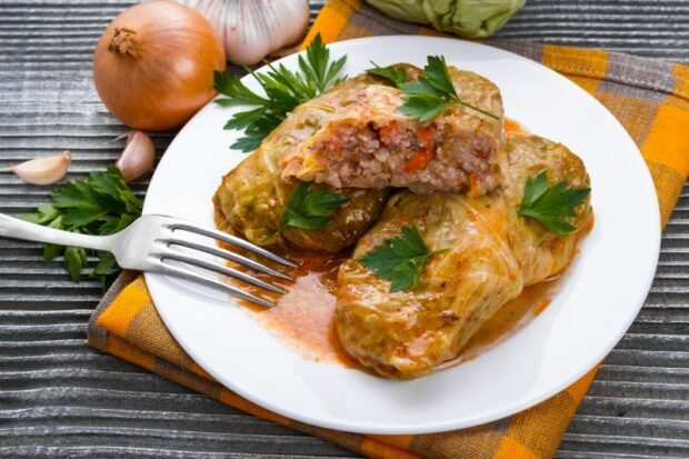 Cabbage rolls without roasting