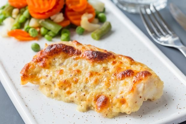 Hake with cheese in the oven 