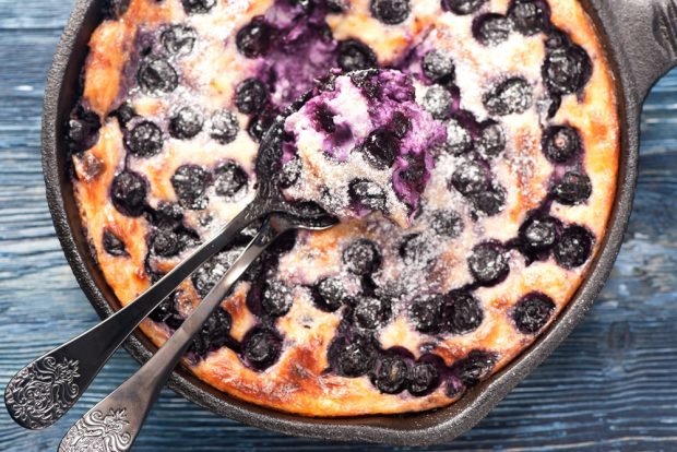 Cottage cheese casserole with frozen blueberries – a simple and delicious recipe, how to cook step by step