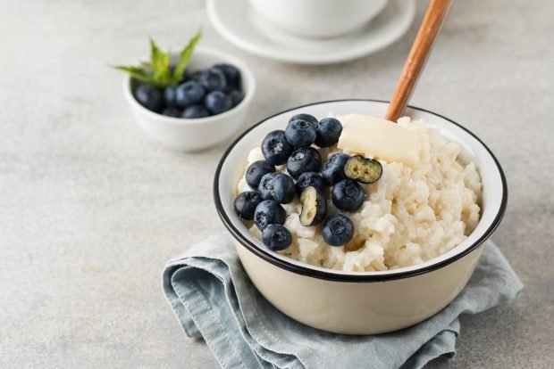 Milk rice porridge 