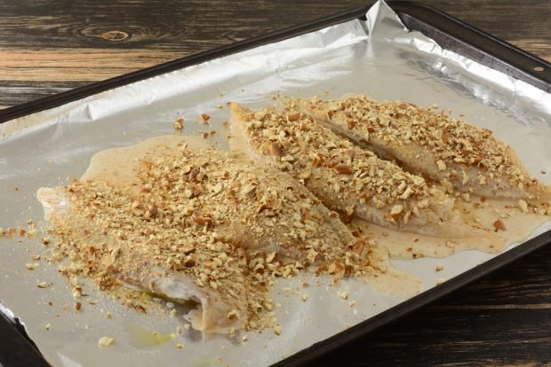 Tilapia in walnut breading in the oven 