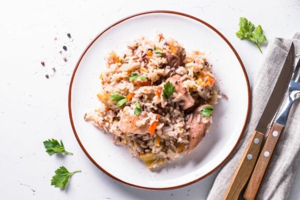 Turkey and brown rice pilaf – a simple and delicious recipe, how to cook step by step