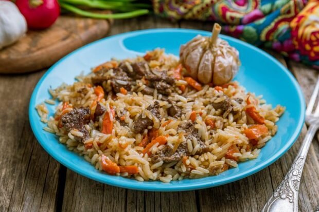 Steamed rice pilaf is a simple and delicious recipe, how to cook step by step