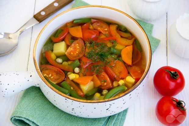 Dietary vegetable soup – a simple and delicious recipe with photos (step by step)