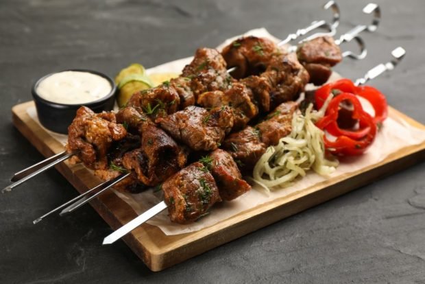 Beef neck kebab 