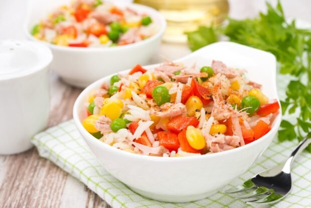 Rice with Mexican mixture and tuna is a simple and delicious recipe, how to cook step by step