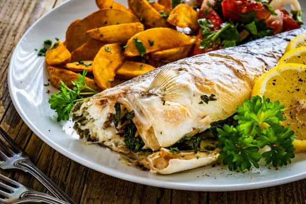 Perch fillet in the oven 