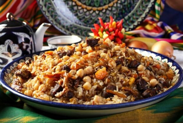 Samarkand pilaf with lamb