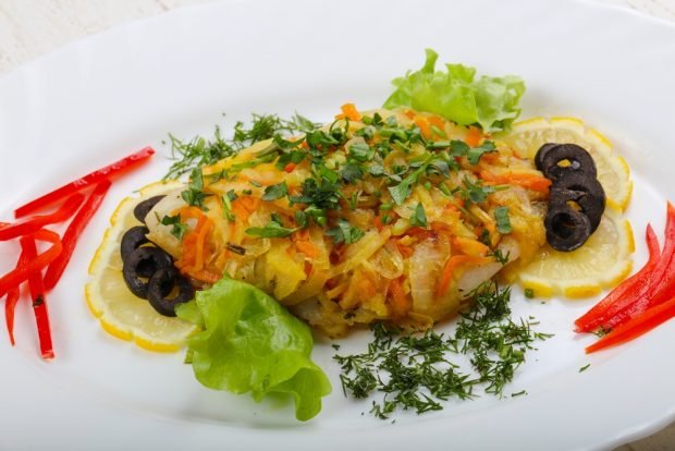 Baked tilapia under vegetables is a simple and delicious recipe, how to cook step by step