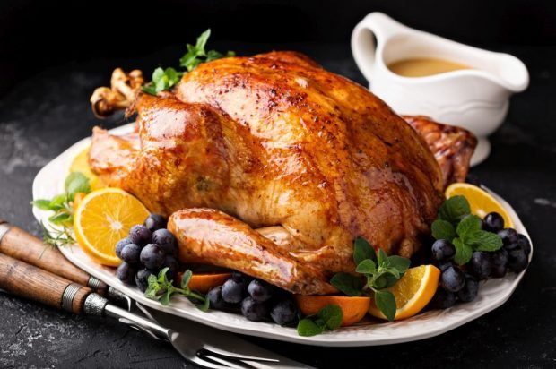 Turkey baked in the oven whole – a simple and delicious recipe, how to cook step by step