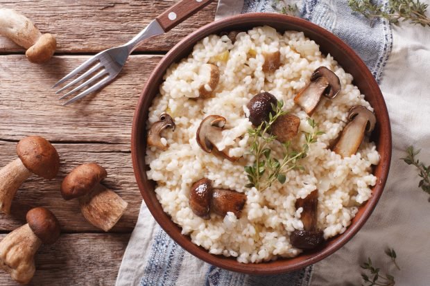 Risotto with porcini mushrooms