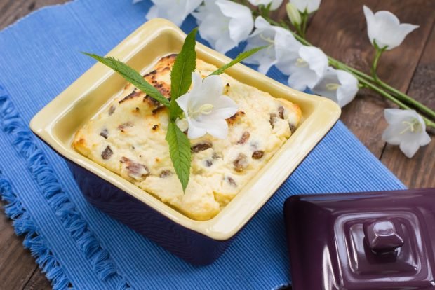 Quick curd casserole for children 