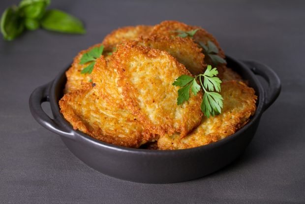 Potato pancakes with mushrooms