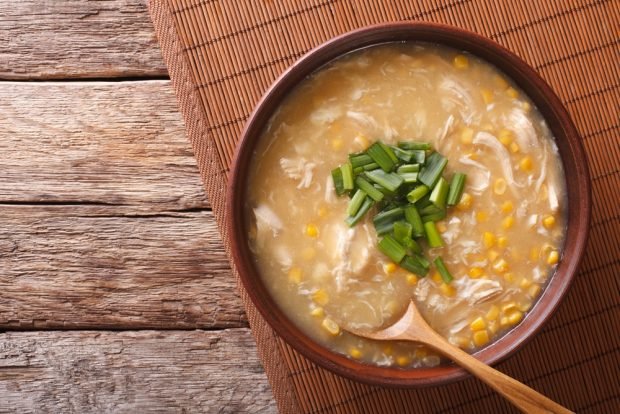 Chicken soup with corn is a simple and delicious recipe, how to cook step by step