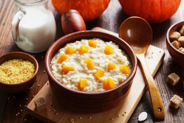 Millet porridge with pumpkin in the oven