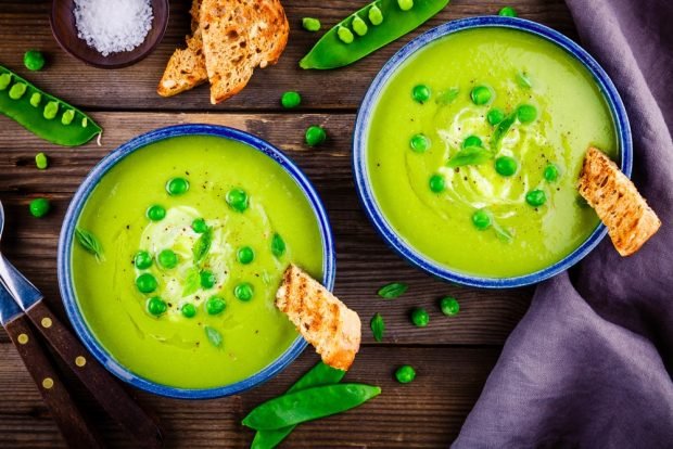 Pea soup with spinach – a simple and delicious recipe, how to cook step by step