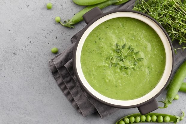 Pea soup-puree of young peas is a simple and delicious recipe, how to cook step by step