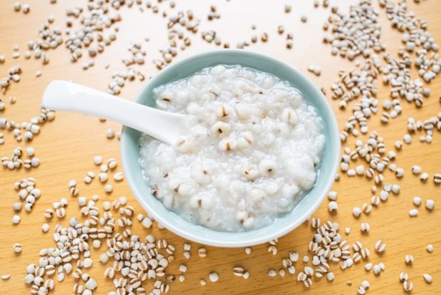 Pearl porridge for children without soaking